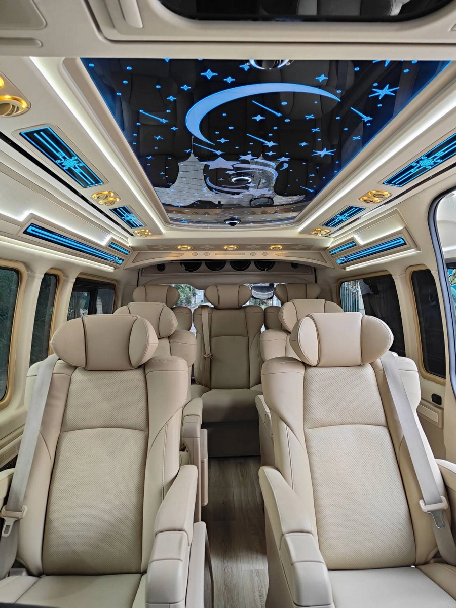 VANBKK luxury Toyota Commuter VIP interior — view 1